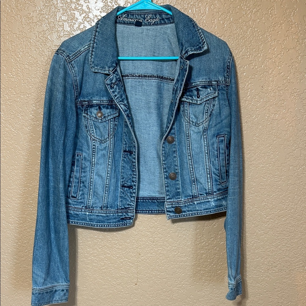 American Eagle Outfitters Light Blue Jean Jacket